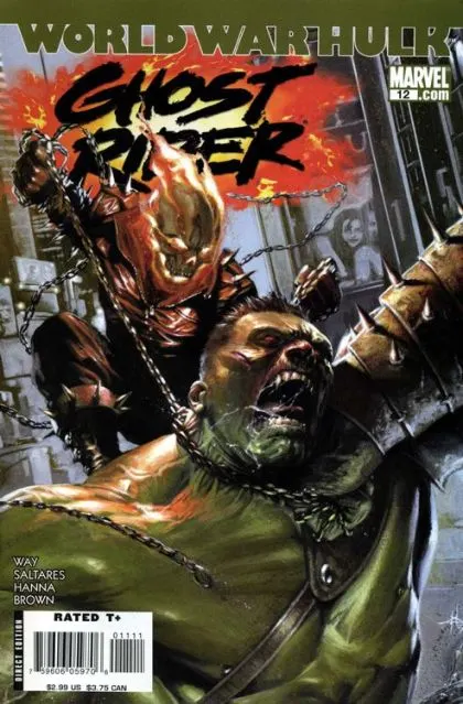 Ghost Rider, Vol. 5 #12 Gabriele Dell'Otto Regular comic book cover, 2007