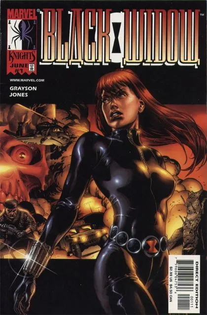 Black Widow, Vol. 1 #1 Direct Edition comic book cover, 1999