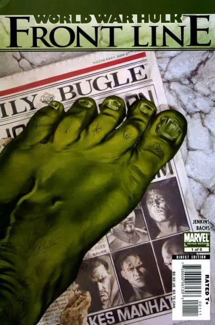 World War Hulk: Front Line #1 comic book cover, 2007