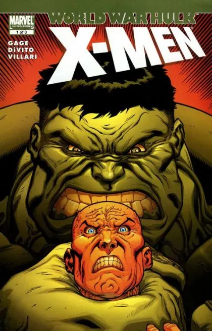 World War Hulk: X-Men #1 comic book cover, 2007