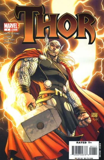 Thor, Vol. 3 #1 Michael Turner Variant comic book cover, 2007