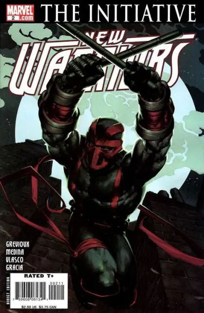New Warriors, Vol. 4 #2 comic book cover, 2007