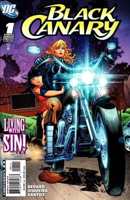 Black Canary, Vol. 3 #1 comic book cover, 2007