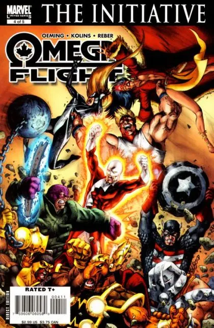 Omega Flight #4 comic book cover, 2007