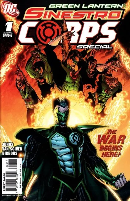 Green Lantern Sinestro Corps Special #1 2nd Printing Ethan Van Sciver comic book cover, 2007