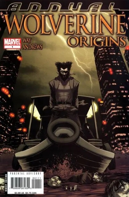 Wolverine: Origins Annual #1 Direct Edition comic book cover, 2007