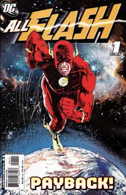 All Flash (2007) #1 Bill Sienkiewicz Variant Cover comic book cover, 2007