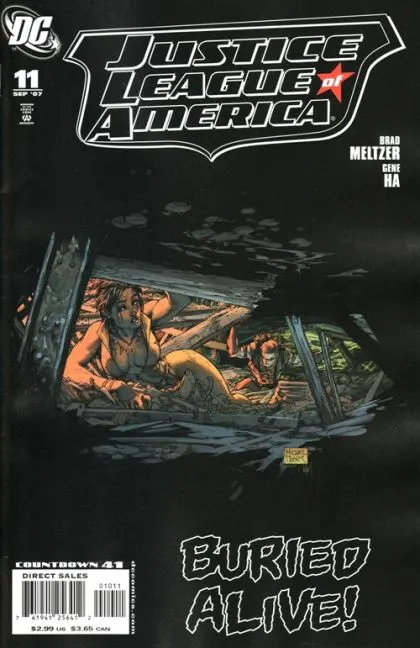 Justice League of America, Vol. 2 #11 Michael Turner & Peter Steigerwald Variant Cover comic book cover, 2007