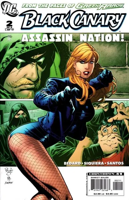 Black Canary, Vol. 3 #2 comic book cover, 2007