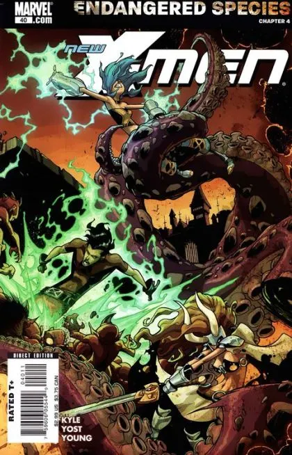 New X-Men (Academy X) #40 Direct Edition comic book cover, 2007