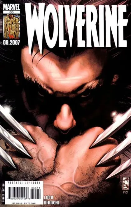 Wolverine, Vol. 3 #55 Simone Bianchi Regular comic book cover, 2007