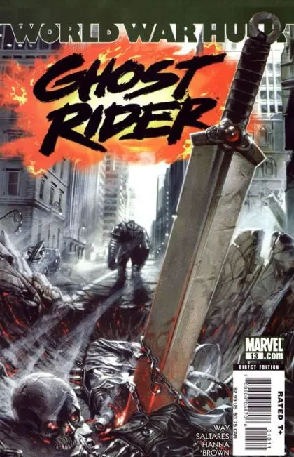 Ghost Rider, Vol. 5 #13 Gabriele Dell'Otto Regular comic book cover, 2007