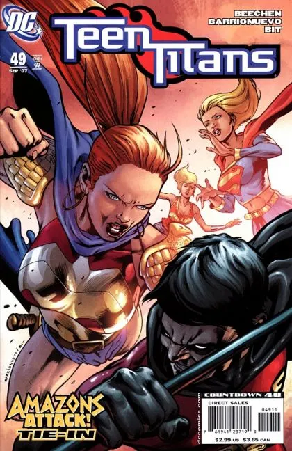 Teen Titans, Vol. 3 #49 Direct Edition comic book cover, 2007
