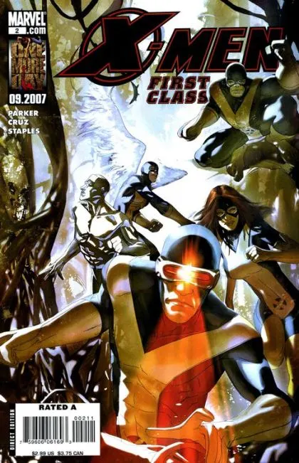 X-Men: First Class, Vol. 2 #2 comic book cover, 2007