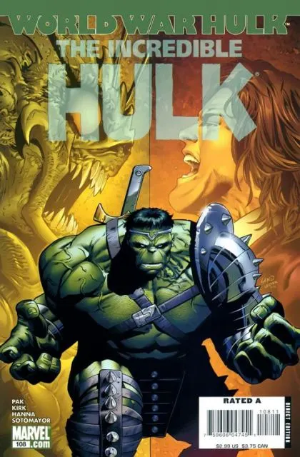 The Incredible Hulk, Vol. 2 #108 Direct Edition comic book cover, 2007