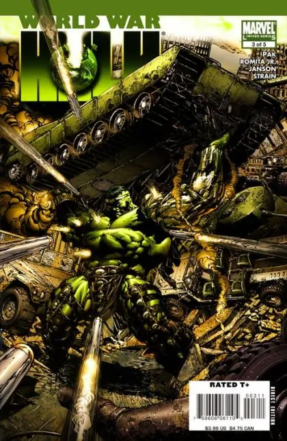World War Hulk #3 Regular David Finch Cover comic book cover, 2007