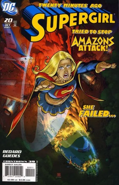Supergirl, Vol. 5 #20 Direct Edition comic book cover, 2007