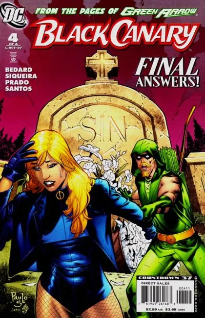 Black Canary, Vol. 3 #4 comic book cover, 2007