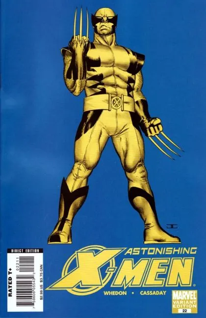 Astonishing X-Men, Vol. 3 #22 John Cassaday Variant Cover comic book cover, 2007