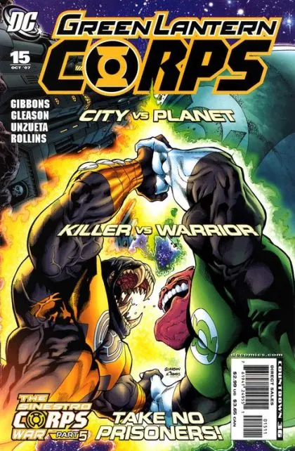 Green Lantern Corps, Vol. 1 #15 Patrick Gleason Regular comic book cover, 2007