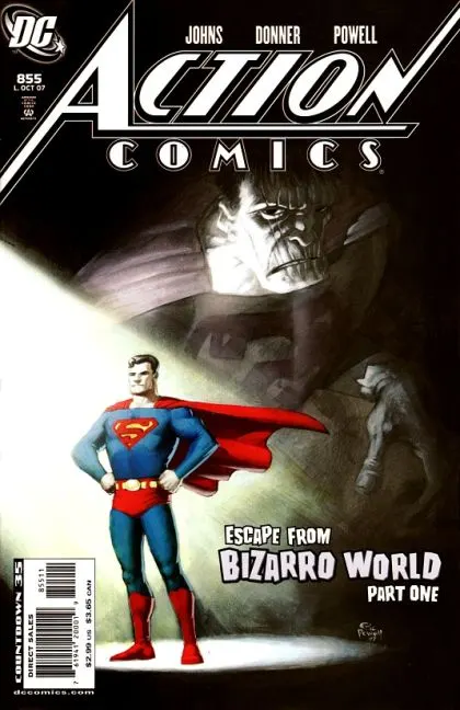 Action Comics, Vol. 1 #855 Direct Edition comic book cover, 2007