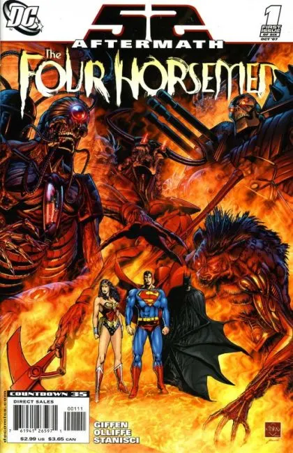 52 Aftermath: The Four Horsemen #1 comic book cover, 2007