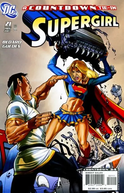 Supergirl, Vol. 5 #21 Direct Edition comic book cover, 2007