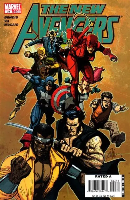 New Avengers, Vol. 1 #34 Leinil Francis Yu Regular comic book cover, 2007