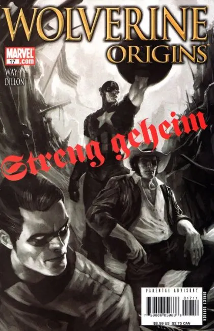 Wolverine: Origins #17 Direct Edition comic book cover, 2007