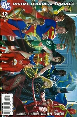 Justice League of America, Vol. 2 #12 Alex Ross Landscape Cover comic book cover, 2007