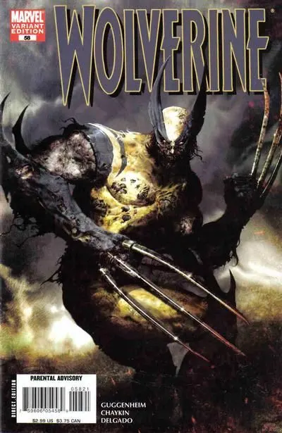 Wolverine, Vol. 3 #58 Zombie Variant comic book cover, 2007
