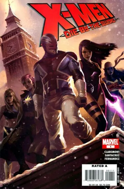 X-Men: Die by the Sword #1 comic book cover, 2007