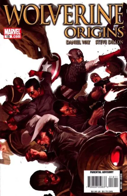 Wolverine: Origins #18 comic book cover, 2007