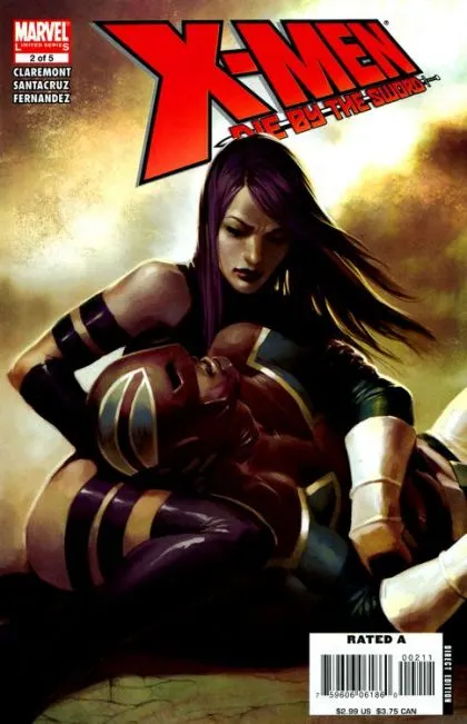 X-Men: Die by the Sword #2 comic book cover, 2007