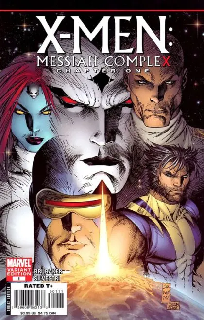X-Men: Messiah Complex #1 Variant Cover comic book cover, 2007