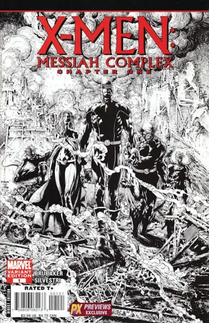 X-Men: Messiah Complex #1 Previews Exclusive Edition comic book cover, 2007
