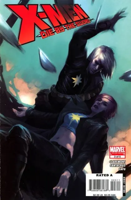 X-Men: Die by the Sword #3 comic book cover, 2008