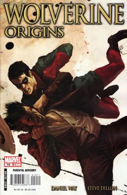 Wolverine: Origins #19 comic book cover, 2008