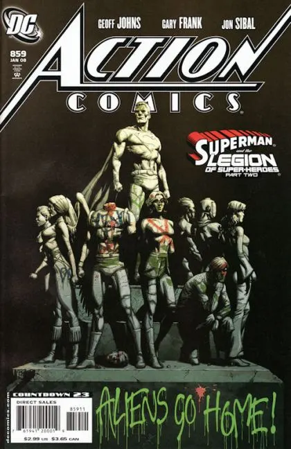 Action Comics, Vol. 1 #859 Direct Edition comic book cover, 2008