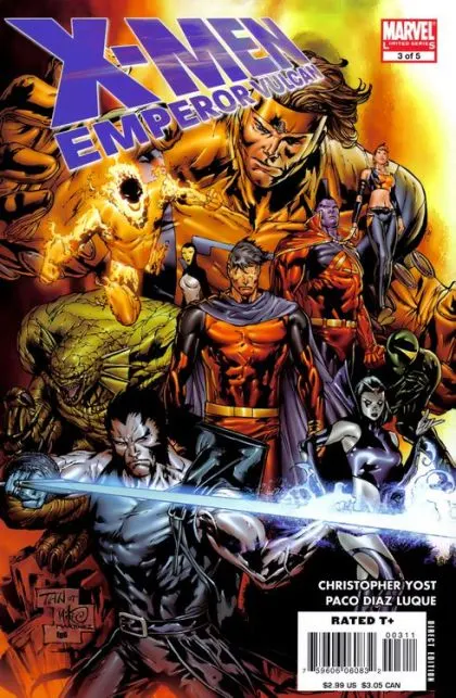 X-Men: Emperor Vulcan #3 Billy Tan Regular comic book cover, 2008