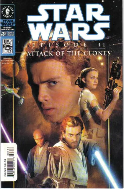 Star Wars: Episode II - Attack Of The Clones #3 Photo Edition comic book cover, 2002