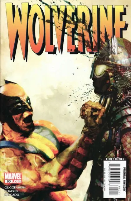 Wolverine, Vol. 3 #60 Direct Edition comic book cover, 2008