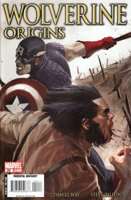 Wolverine: Origins #20 Direct Edition comic book cover, 2008