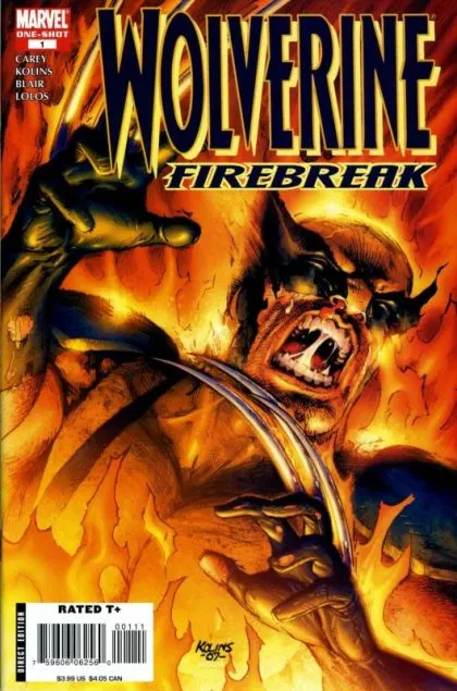 Wolverine: Firebreak #1 Direct Edition comic book cover, 2008