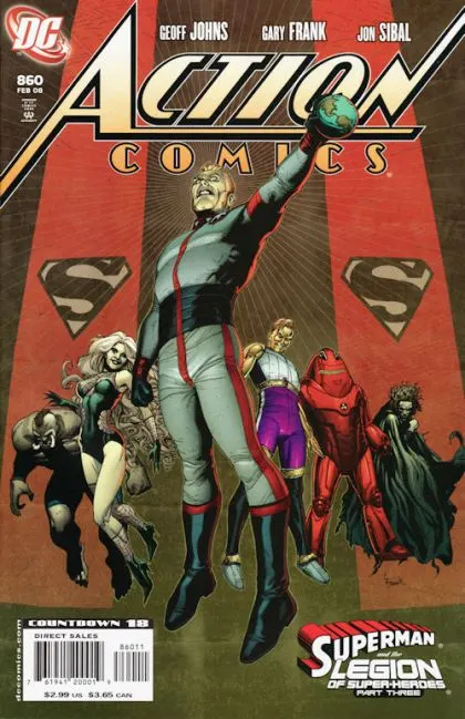 Action Comics, Vol. 1 #860 Direct Edition comic book cover, 2008