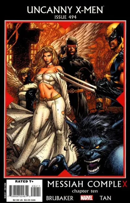 Uncanny X-Men, Vol. 1 #494 David Finch Regular comic book cover, 2008
