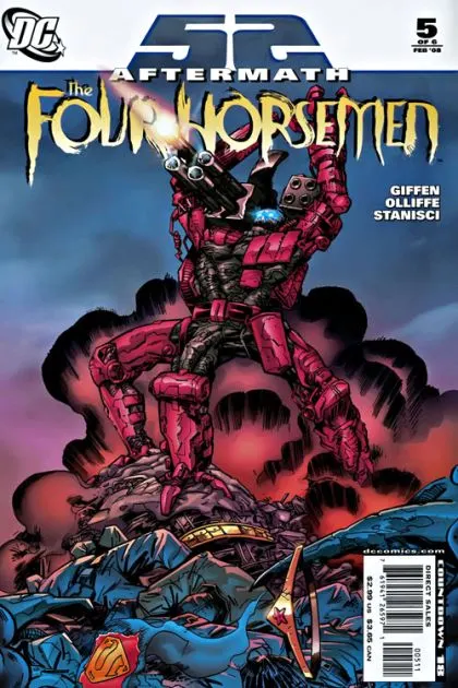 52 Aftermath: The Four Horsemen #5 comic book cover, 2008