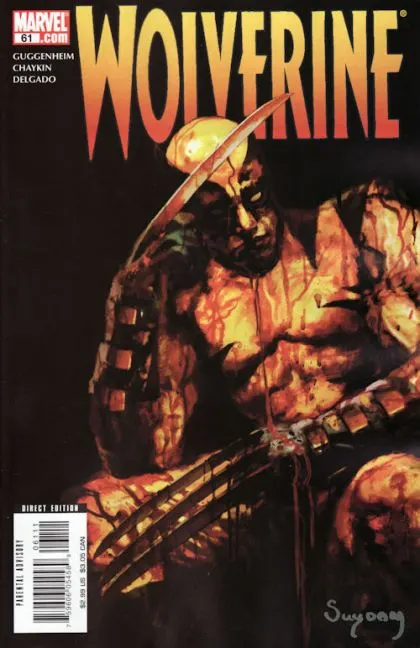 Wolverine, Vol. 3 #61 Direct Edition comic book cover, 2008