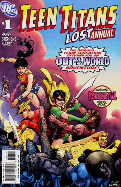 Teen Titans Lost Annual #1 comic book cover, 2008