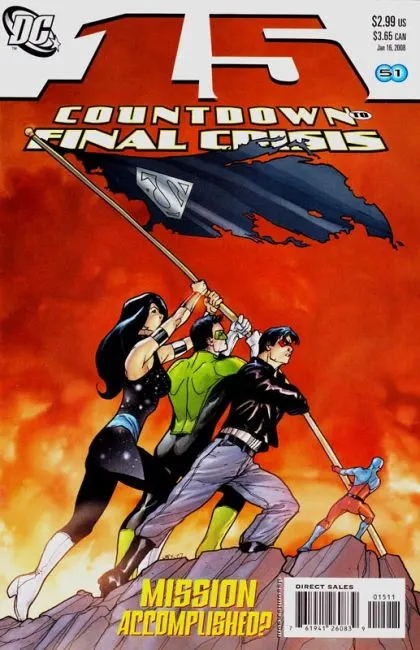 Countdown #15 comic book cover, 2008
